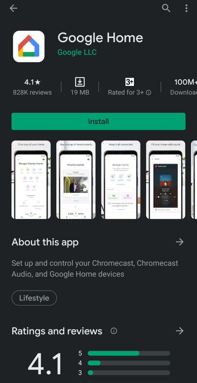 download home chromecast