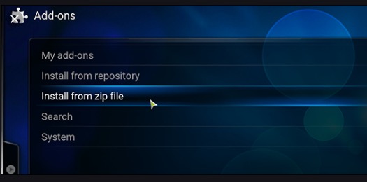 Install from ZIP FIle BeeTV