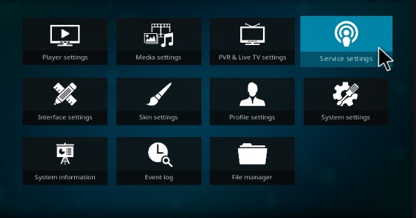 settings beetv apk on KODI